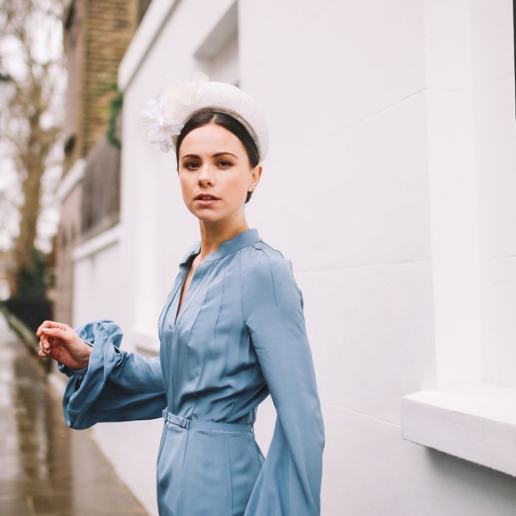 Crescent Moon Headband with Flowers - Picture 3 of 8